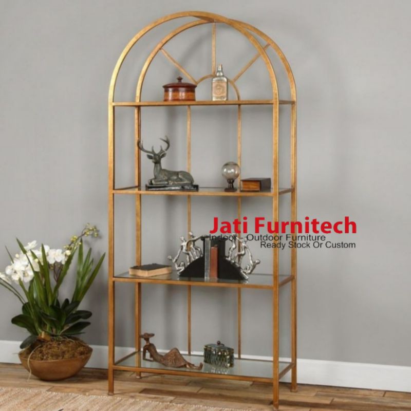 Rak Pajangan Gold // lemari Pajangan