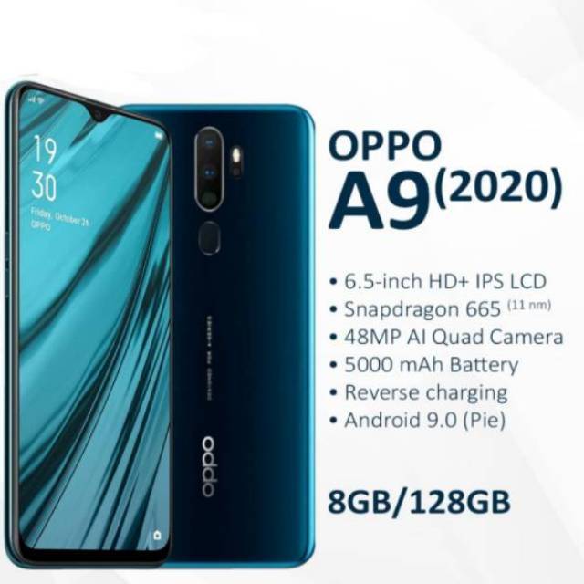 Jual Oppo A9 2020 8/128 Garansi Resmi Indonesia|Shopee Indonesia