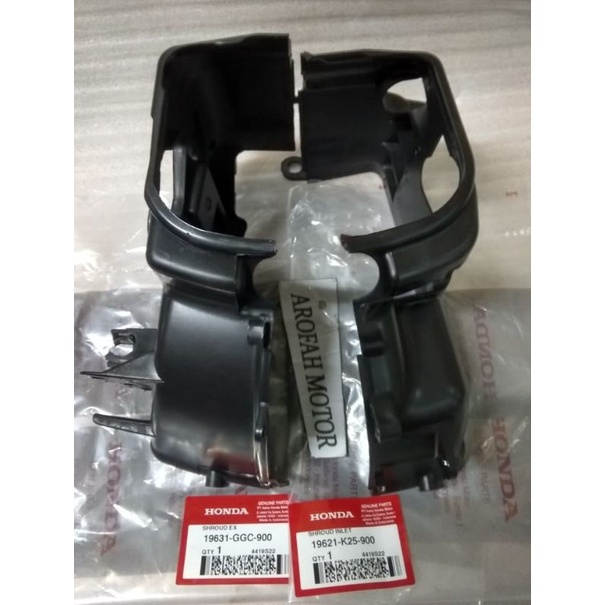 ID COVER MESIN BEAT FI STATER KASAR K25 GGC COVER PELINDUNG MESIN ATAS BAWAH COVER TUTUP MESIN