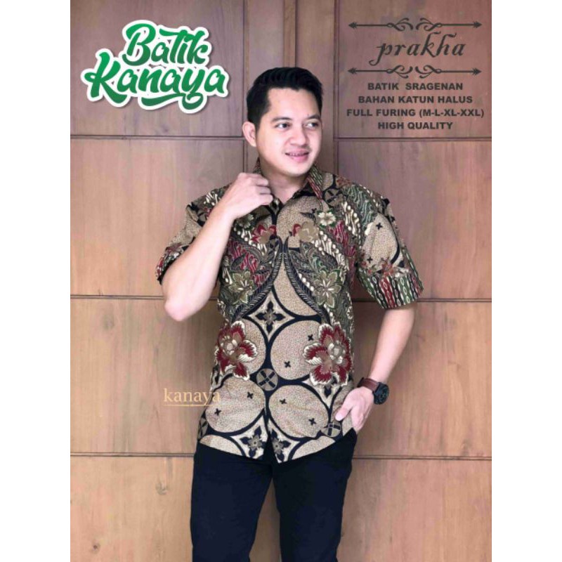 Kanaya Baju Batik Pria PRAKHA Full Furing