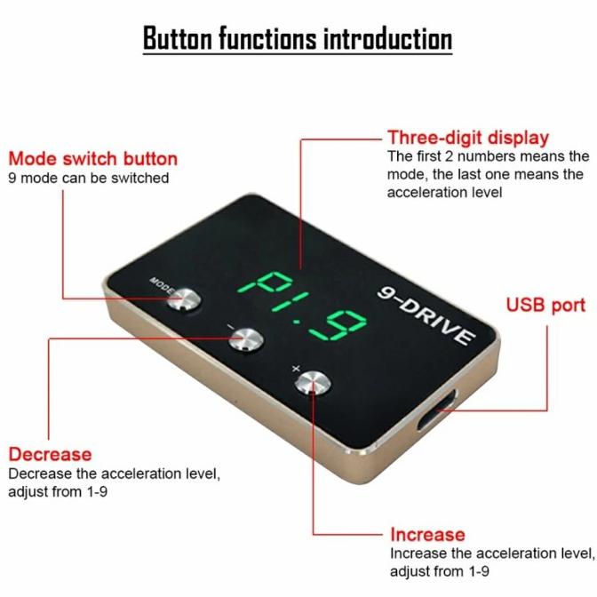 9 Drive Throttle Controller Piggyback | 9-Drive Throttle Controller