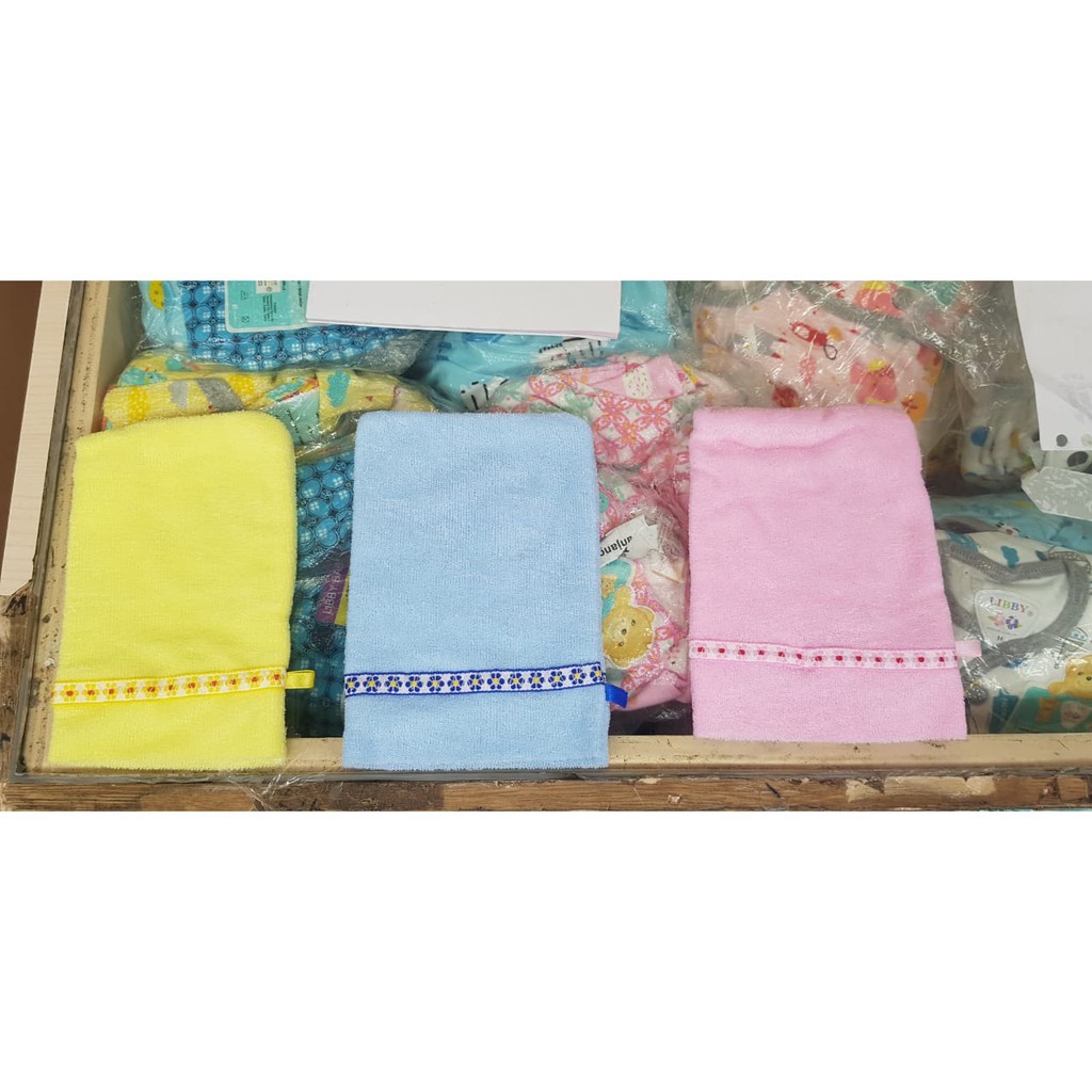 [WL-1PCS] Washlap Bayi Handuk Kecil Bayi Lap Mandi Bayi Waslap Halus Lembut - Random Color