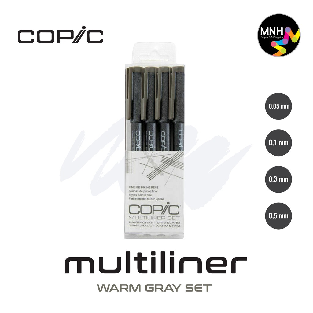 

Spidol Copic Multiliner Warm Gray Set - Drawing Pen