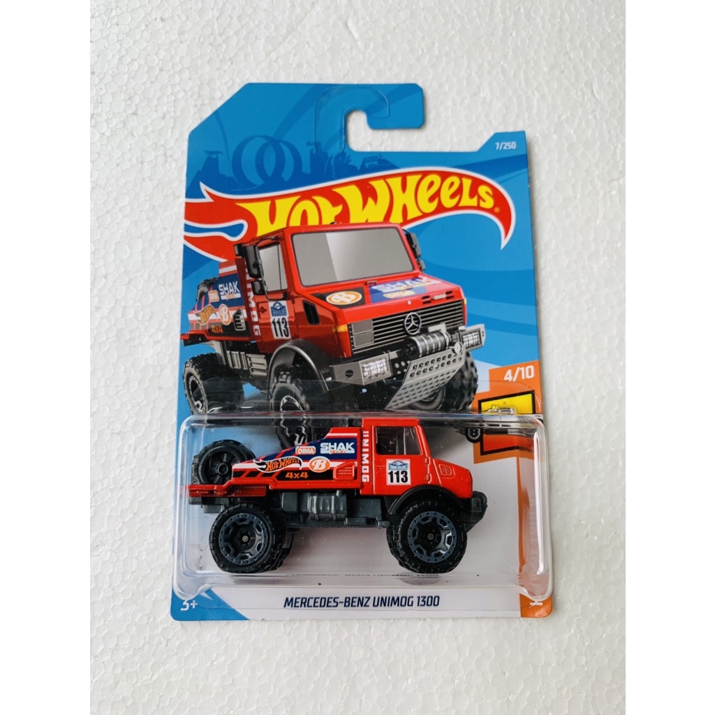 HOT WHEELS HOTWHEELS MERCEDES-BENZ UNIMOG 1300 MERAH HW HOT TRUCKS DIECAST MINIATUR MOBIL TRUCK