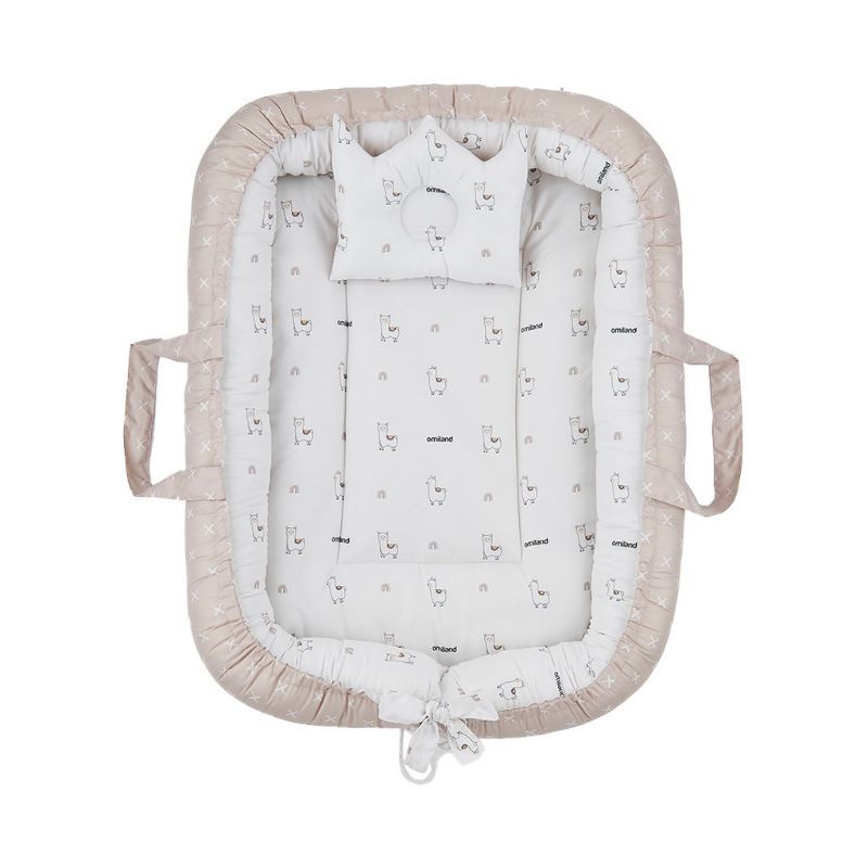 Omiland Kasur Bayi Serut Alpaca - Bedding Set Kasur Portable