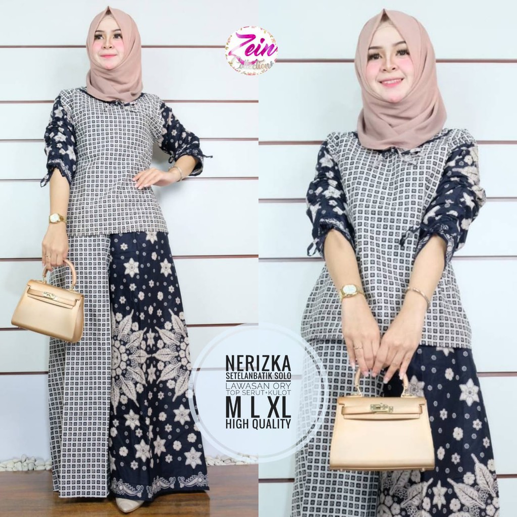 Nerizka ORI ZEIN setelan batik fashion batik solo seragam batik