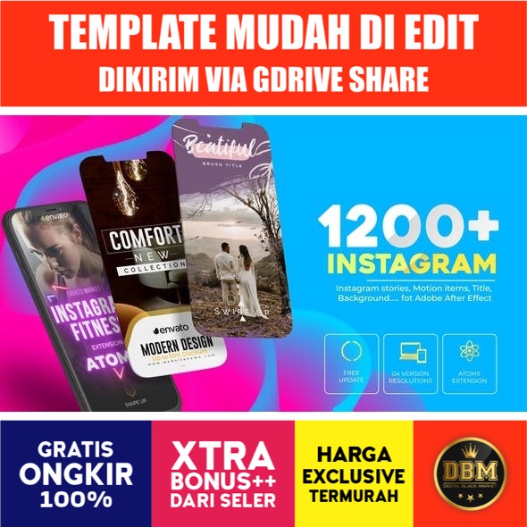 Atomx 1200+ Instagram Stories Big Pack - After Effects Extension