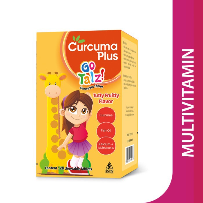 TERBARU Curcuma Plus Jeruk Go Talz Th Multivitamin &amp; Suplemen (20tab)