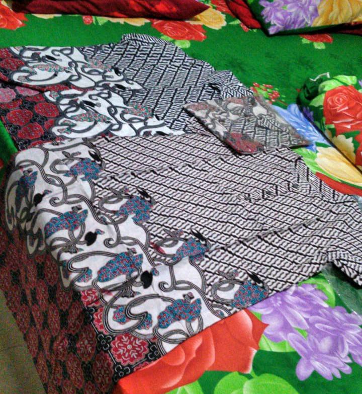 Batik Couple • Blouse Batik Couple Hem Batik Pria •atasan Batik