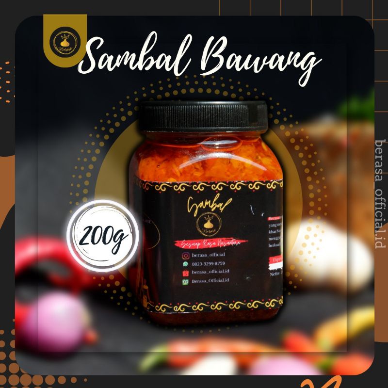 

Sambal Nusantara BERASA varian Sambal bawang netto 200 gram