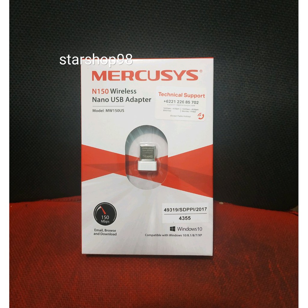 Mercusys MW150US 150Mbps Nano USB Wireless Adapter