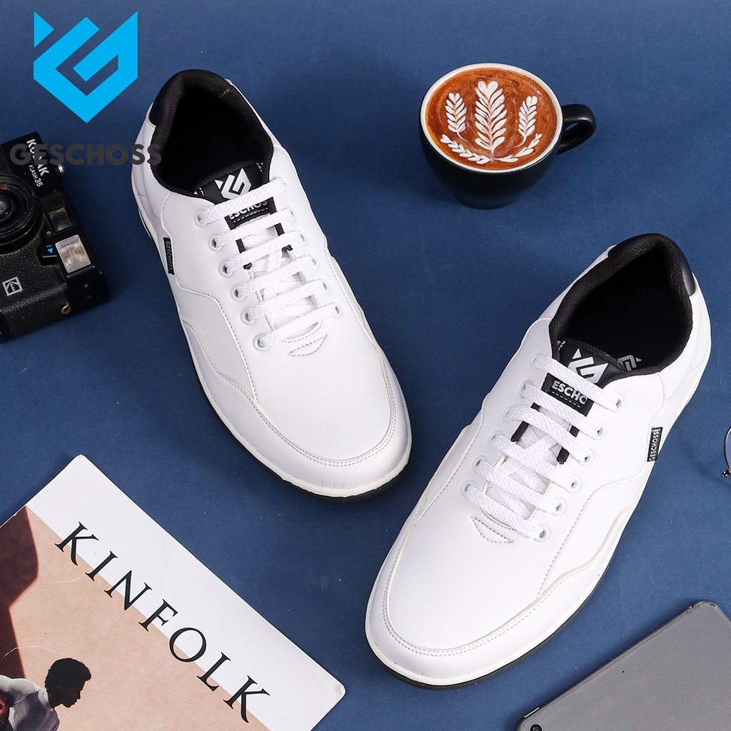 GESCHOSS VARIASI WARNA - Sepatu Pria Sneakers Putih Olahraga Cowok Sepatu Kasual Fashion Shoes Murah