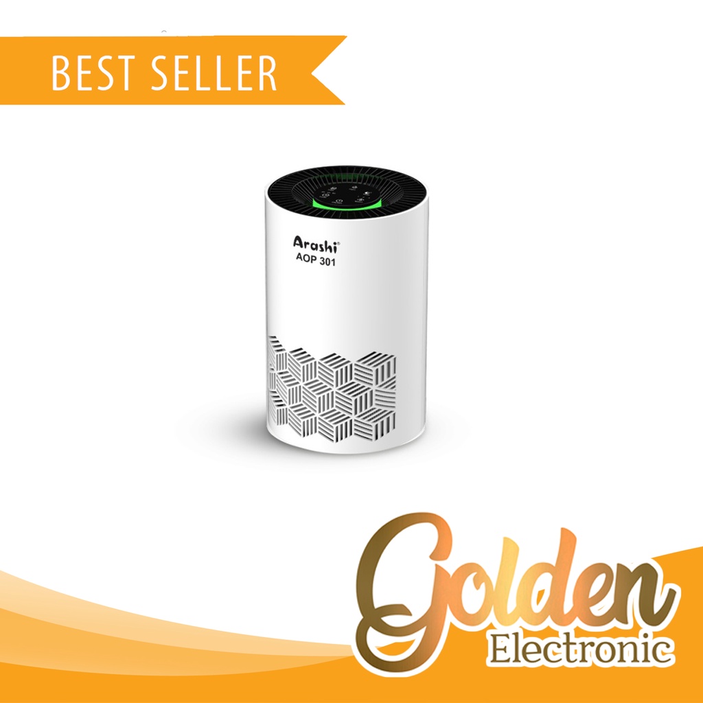 Portable Air Purifier Arashi AOP-301 with HEPA Filter + UVC Penjernih Udara Arashi AOP301