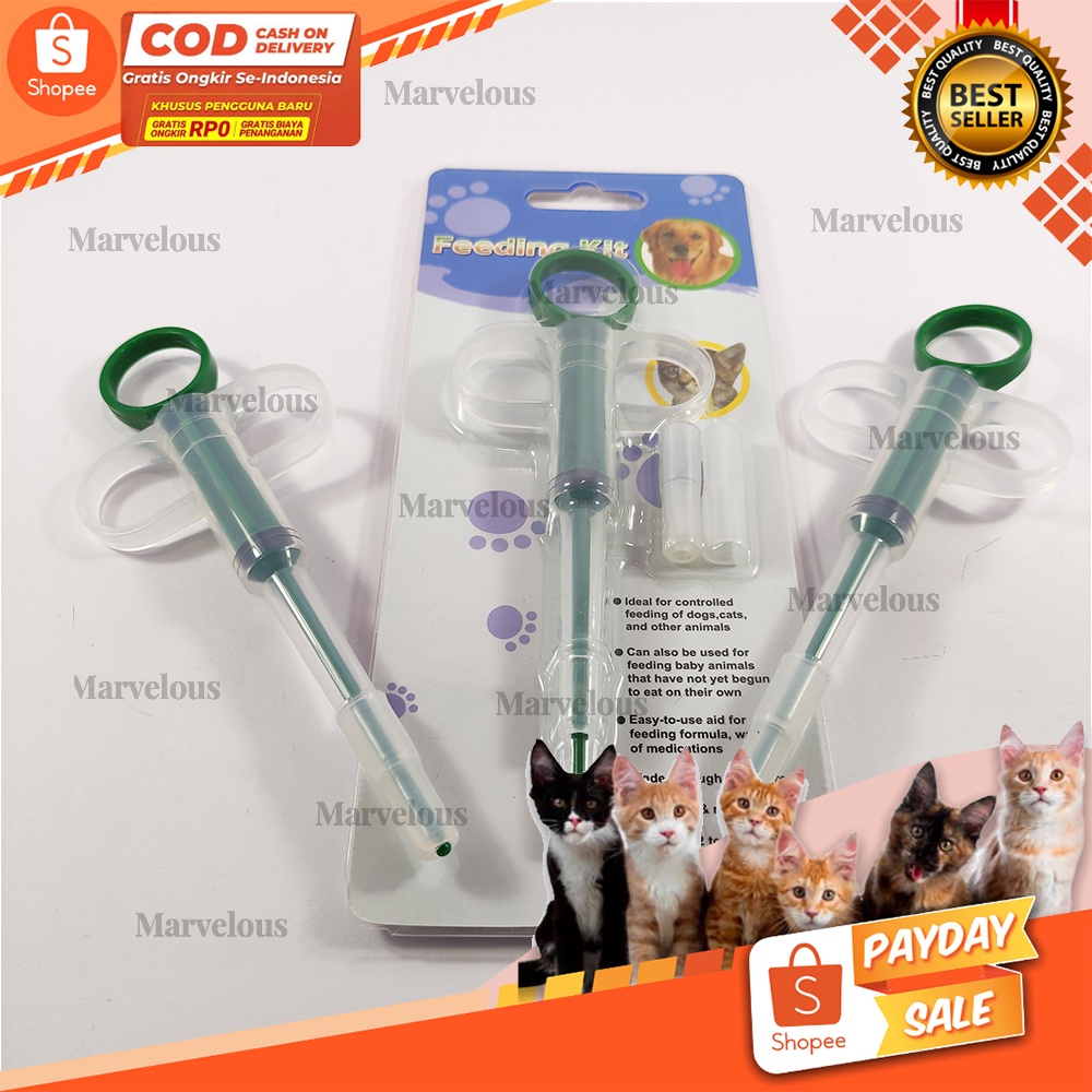 Feeding kit Pelontar Pil Obat Kucing Anjing / Feeding Kit Alat Bantu Hewan