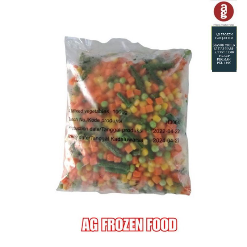 

Aviko vegie Mix 500 Gram & 1 kg ( Plastik Curah)