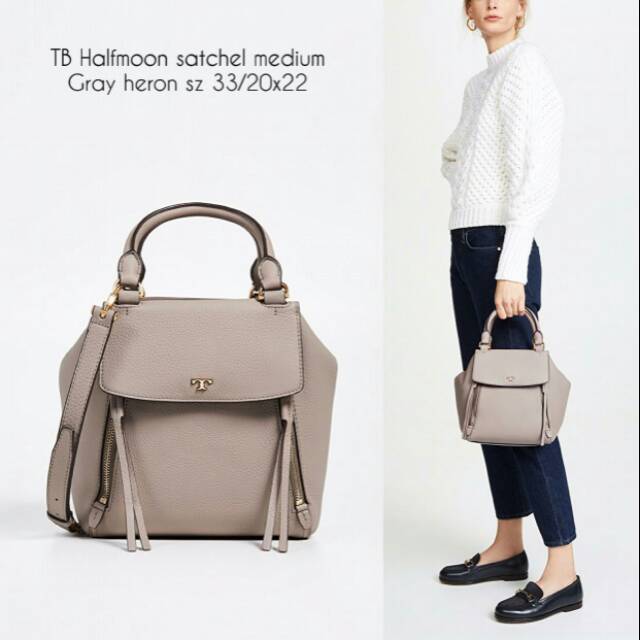 Promo Authentic TB Halfmoon Convertible Fold Over Crossbody Diskon