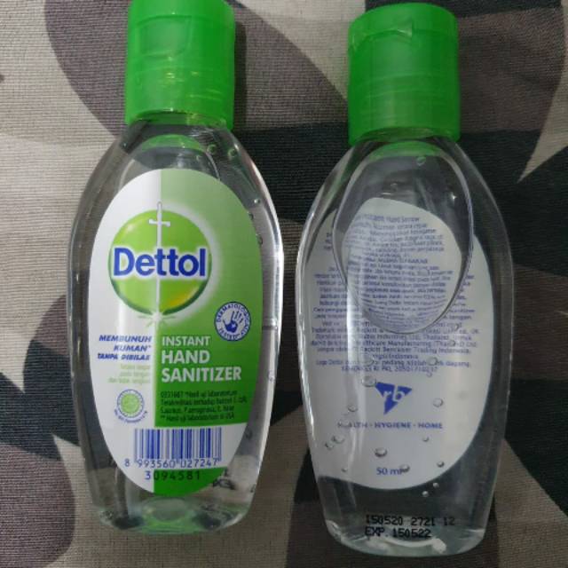 Instant Hand Sanitizer Gel Non Cair Spray Refill Dettol Refresh | Original 50 ML 50ml ASLI GARANSI