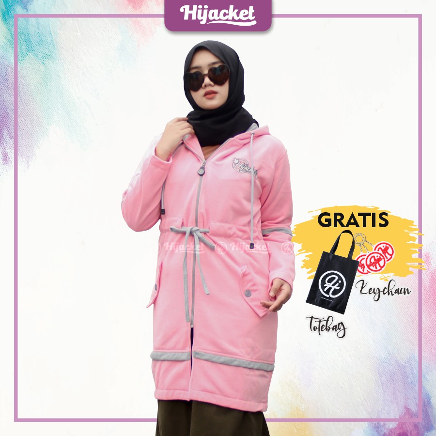 (LAST STOCK) Jaket Muslimah Aurelia Orchid Brand Hijacket Premium Quality Size XL & XXL-1