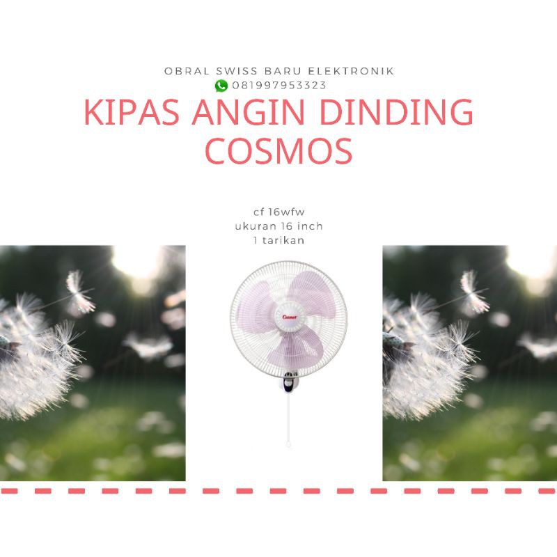 kipas angin cosmos dingding cf 16wfw