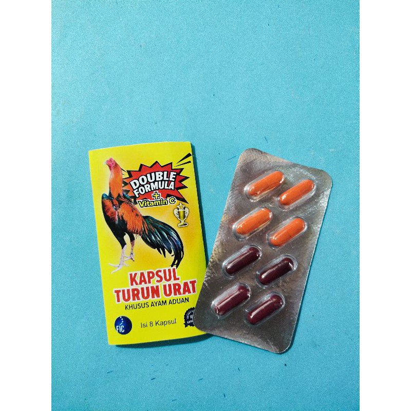 KAPSUL TURUN URAT DOUBLE FORMULA AYAM TARUNG
