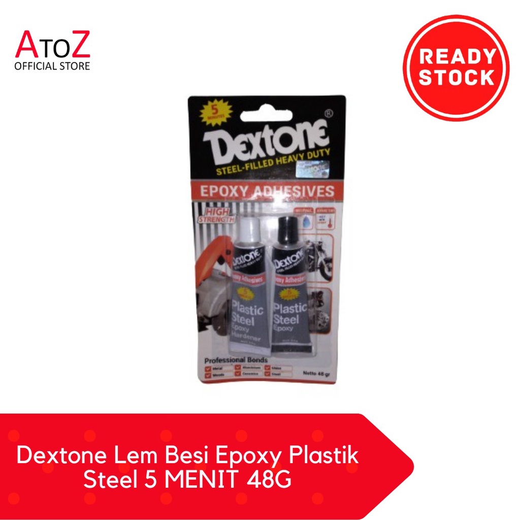 

Dextone Lem Besi Epoxy Plastik Steel 5 MENIT 48G - Dextone EPOXY srba guna lem besi epoxy plastik
