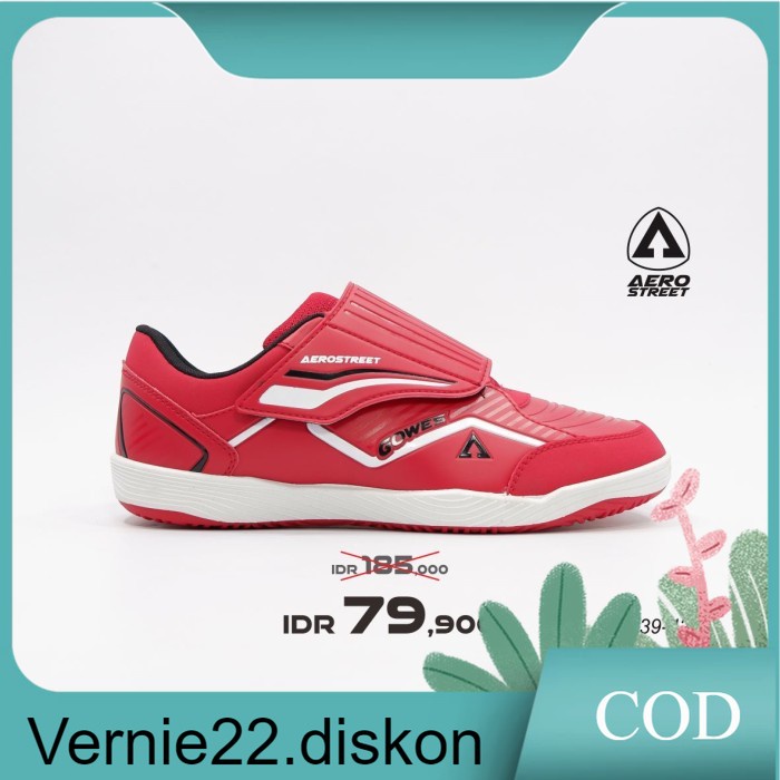 Aerostreet 39-42 Gowes-V Merah Putih -Sepatu Sport Pria Wanita Aero - 39