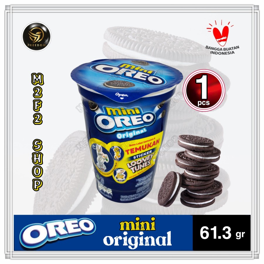 

Biskuit Oreo Cup Mini Original Vanilla Creme | Krim vanila - 61,3 gr (Kemasan Satuan)