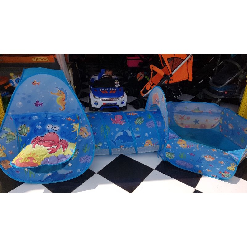 Tenda mandi bola anak terowongan preloved