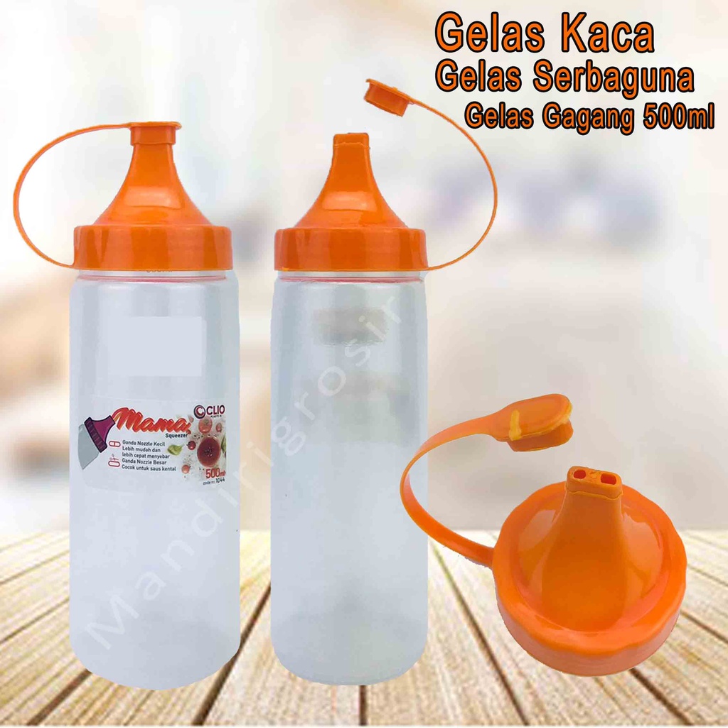 Botol Kecap plastik *Mama Clio * Hijau 1044 * 500ml