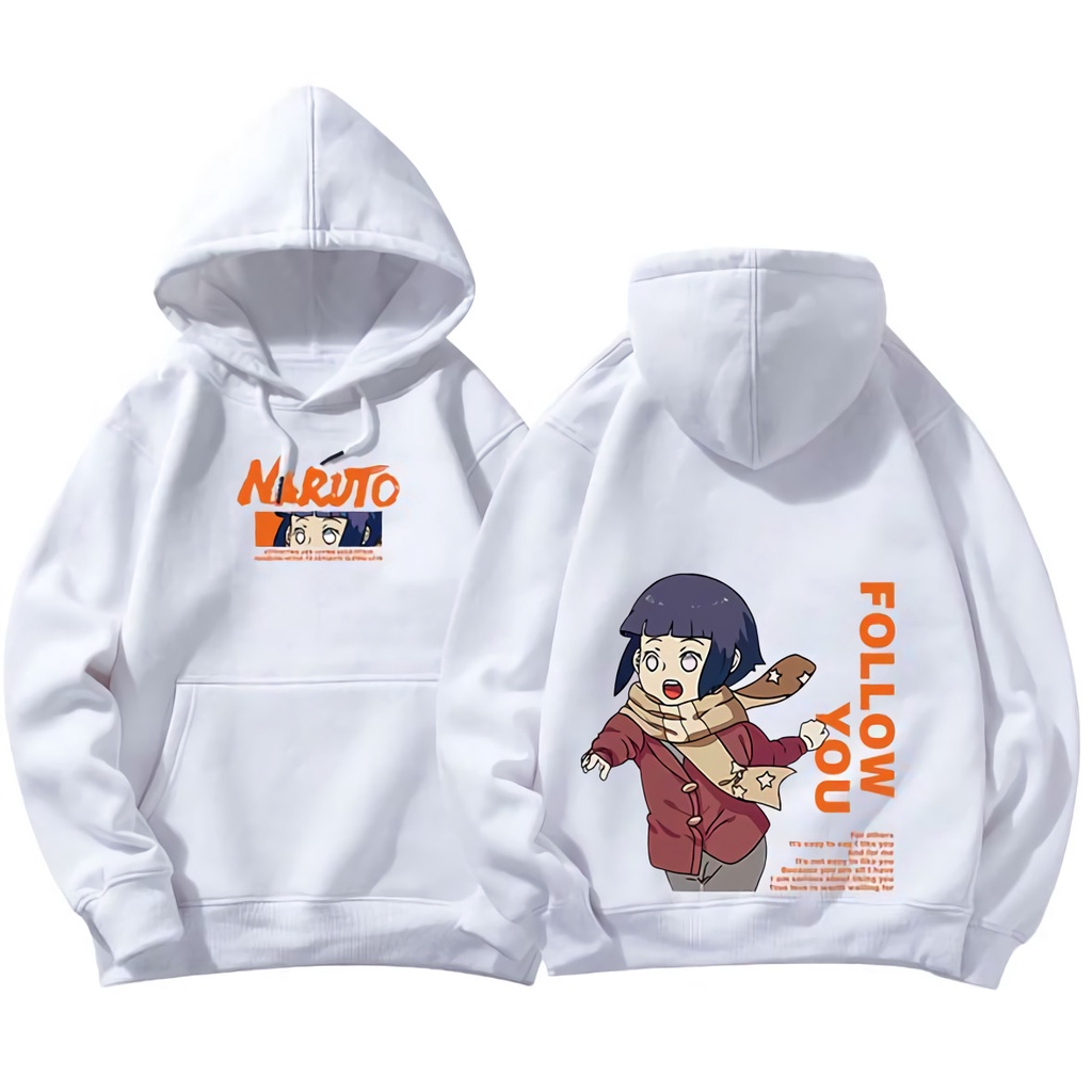 Hoodie Naruto x Hinata Couple Anime Manga Premium Unisex