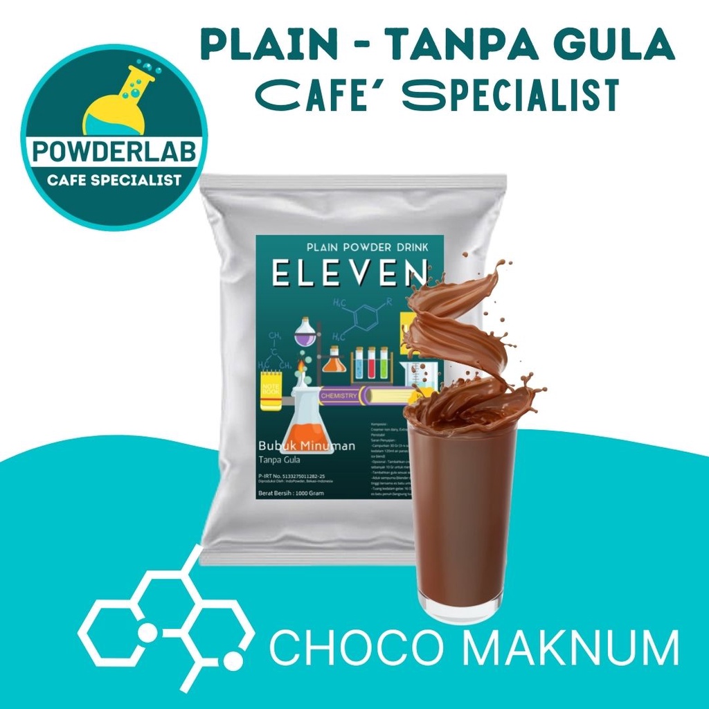 

Bubuk Minuman aneka rasa CHOCO MAKNUM 1kg PLAIN tanpa gula - Bubuk CHOCO MAKNUM 1Kg