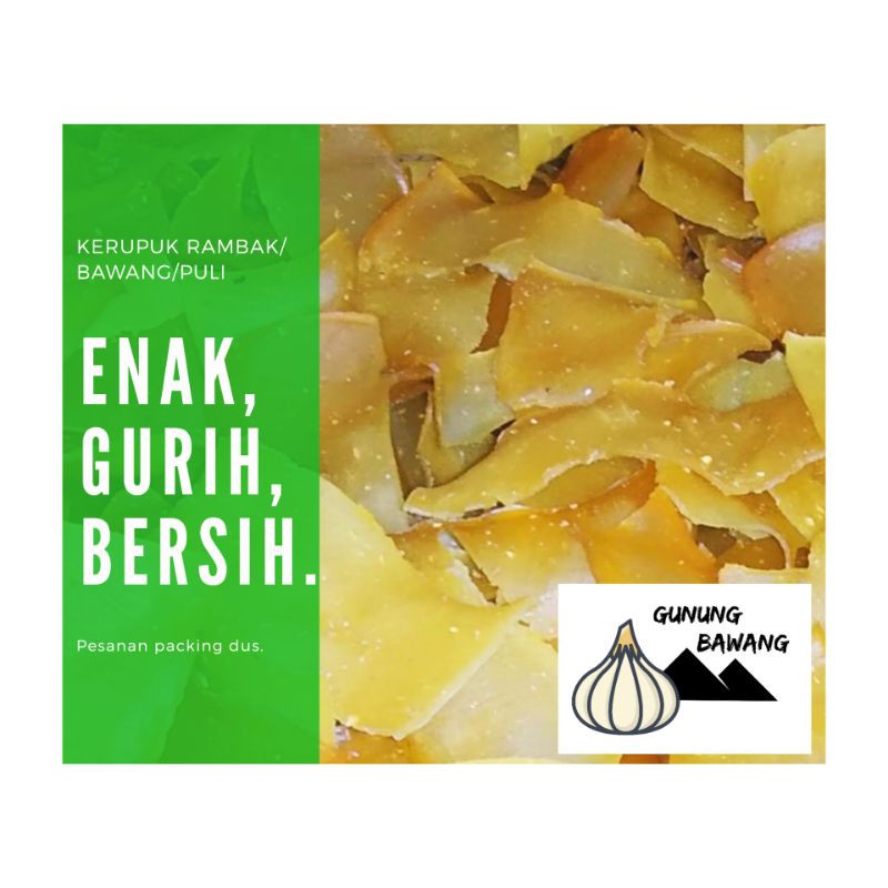 

Kerupuk Bawang/Rambak/Puli - 500 gram