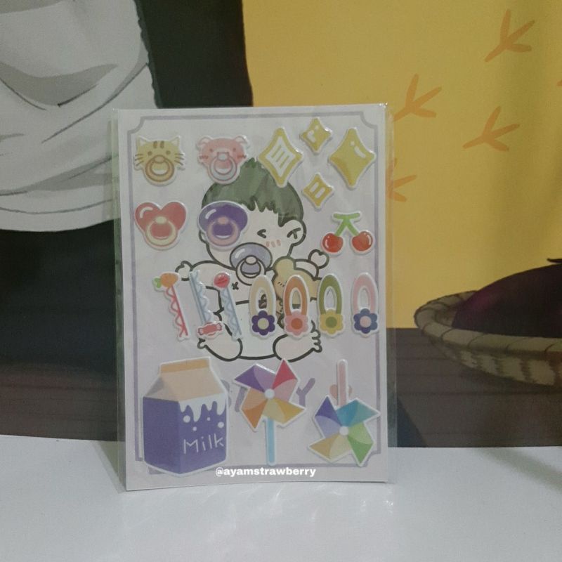 READY Cute Sticker Deco for KPOP Doll 20cm