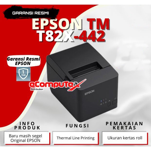 PRINTER EPSON KASIR NOTA TM-82X 442 / T82X-442 LAN / ETHERNET - GARANSI RESMI