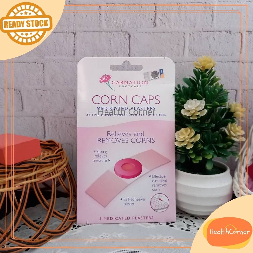 Carnation Footcare Corn Caps isi 5 / Plester Obat Kutil Mata Ikan