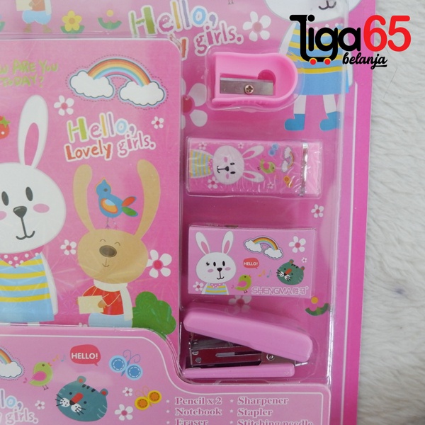 365 STATIONERY SET #40990 Buku &amp; Alat Tulis Anak / Karakter Fancy Gambar Lucu