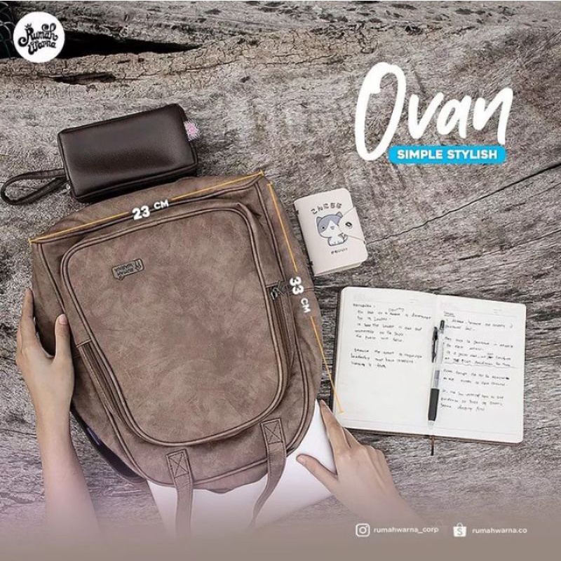 Tas Ransel Ovan Brown Rumah Warna