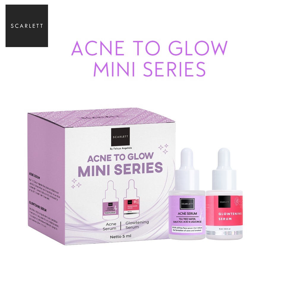 ❤️ Pamelo ❤️ Scarlett Whitening BPOM SALE 100% RESMI ORIGINAL SCARLET SCARLETT BY FELICYA ANGELISTA-Acne to Glow Mini