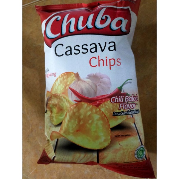 

Keripik Singkong Chuba Cassava Chips Rasa Sambal Balado 140 Gram