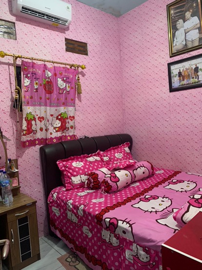 Bedcover + Sprei Rumbai 180x200 Lady Rose Kitty Daniel Pink - King 180 Ladyrose Hello Burger Bc