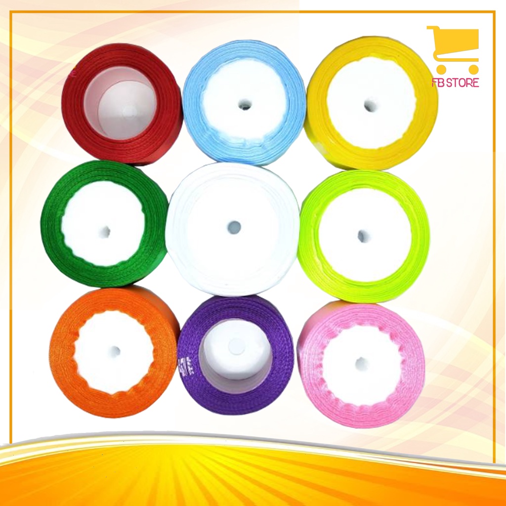 

Pita Kain Satin 1" Inch 25Mm Per Roll 20Yard +-19m