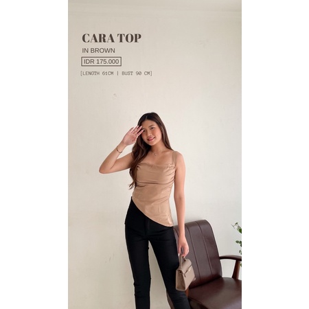 CARA TOP - ATASAN SATIN PREMIUM WANITA