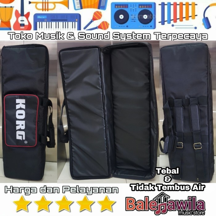 Tas Keyboard Korg Kross 2 Kross2 Hitam Tebal Bagus Anti Air