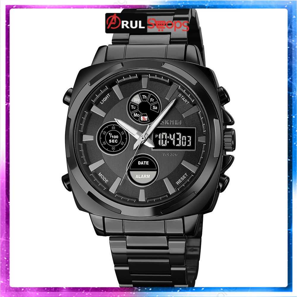 SKMEI Jam Tangan Pria Luxury Stainless Steel Wristwatch - 1673