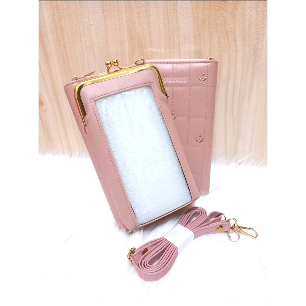 TAS SELEMPANG HP WANITA FOREVER LOVE LAYAR SENTUH /TAS HP TOUCH SCREEN