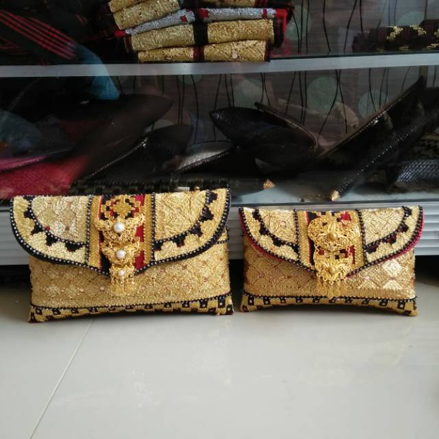 [BISA COD] Clutch Tapis Etnik Lampung