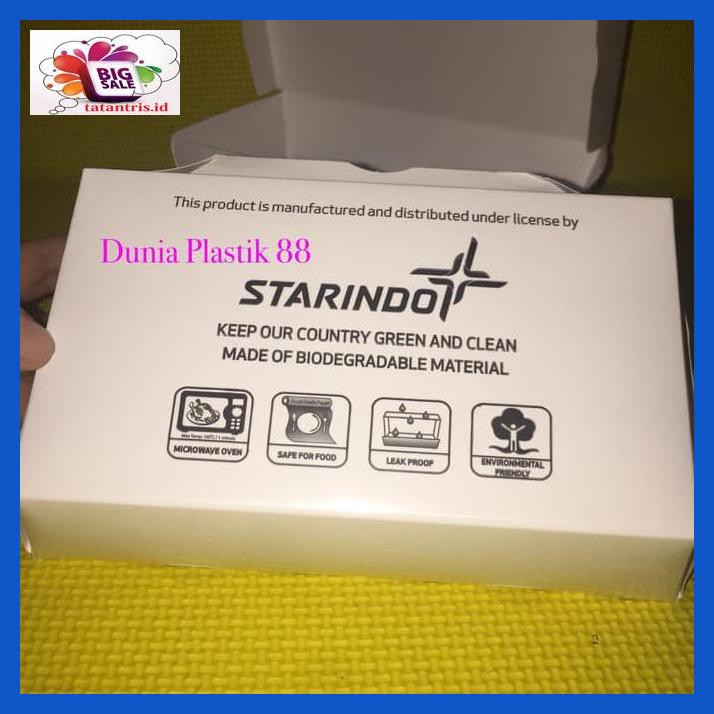 

H8Hjdt- Isi 50Pcs Paper Lunch Box Kotak Dus Makanan Nasi Kertas Uk M Take Away Drtdz-