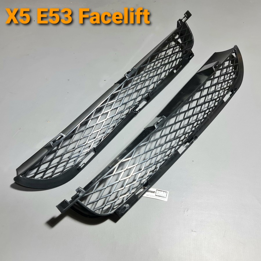 grill kisi bumper depan atas BMW X5 E53 Facelift thn 04-06