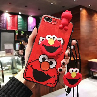 Case Hp Dengan Lanyard Gambar Kaws Sesame Street Untuk