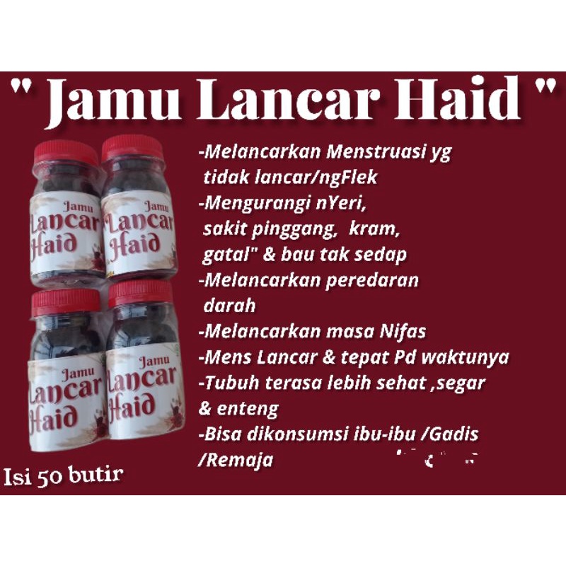 

Jamu Lancar Haid/jamu madura